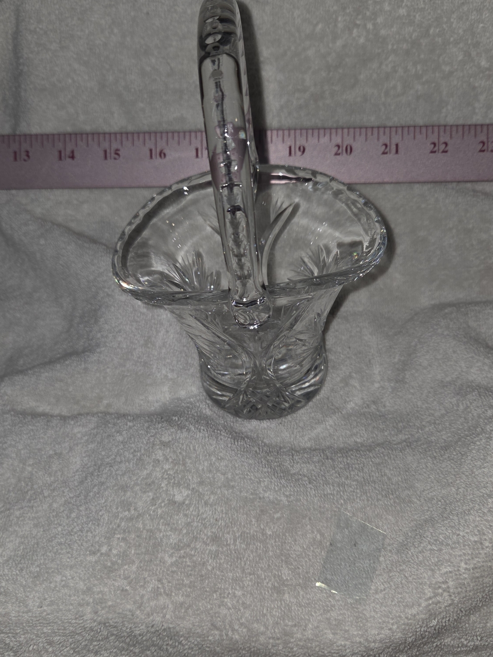 Clear Basket with Handle - Crystal